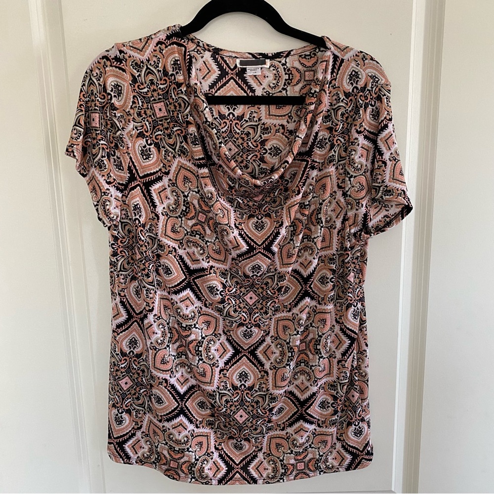 Gorgeous Dressy Draped Neck Top